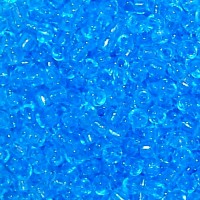 8/0 Trans Aqua Seed beads