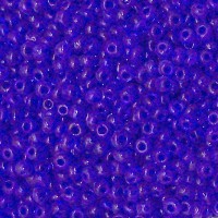 8/0 Trans Cobalt Seed beads