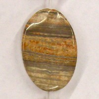 Silver Leaf Jasper Oval