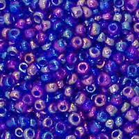 8/0 Op Blue Iris Seed Beads