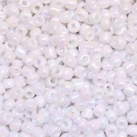 8/0 White Pearl Seed Beads