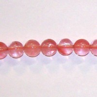 Synthetic Cherry Quartz 6mm Round