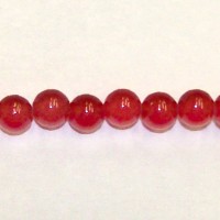 Synthetic Red Jade 6mm Round