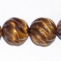 Carved Tiger Eye Beads