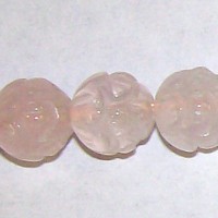 Carved Rose Quartz Beads