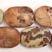 Jasper Waffle Beads