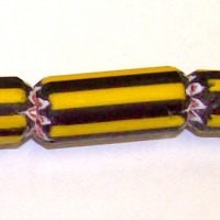 Yellow Jacket Chevron Bead