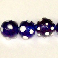 Horned Cobalt Eye Bead