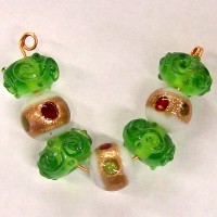 Olive & Gold Eye Lampset