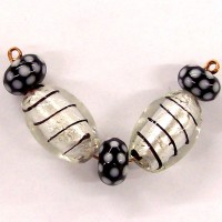 Silver Spots N Spiral Lampset