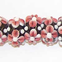 Pink Flower Bead