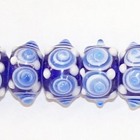 Blue Horned Lamp Bead