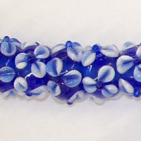 Blue Flower Lamp Bead