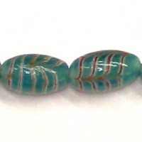 Mint Feather Trade Bead