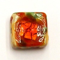 Butterscotch & Foil Lamp Bead
