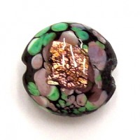 Black & Foil Lamp Bead