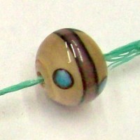 Butterscotch N Lavendar Lamp Bead