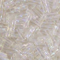 Spiral Crystal AB 6mm Bugle