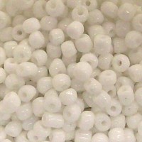 6/0 White Seed Beads Bulk