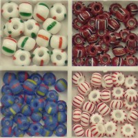 Striped Crow Beads
