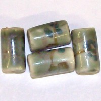 Ceramic Green Summer Beads
