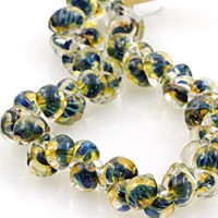 Boro Teardrop Golden Blue