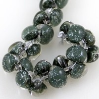 Boro Teardrop Glitter Cool Steel