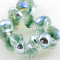 Boro Teardrop Glimmering Moss