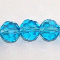 Crystal Round 8mm Blue Aqua