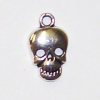 Pewter Skull Charm