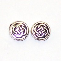 Pewter flat Knot beads