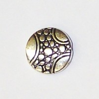 Pewter disc bead