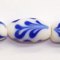 Early Blue Delft Bead