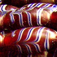 Large Red Feather Bead