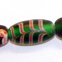 Small Green Feather Bead