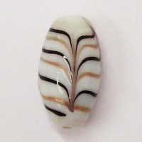 White Feather Bead