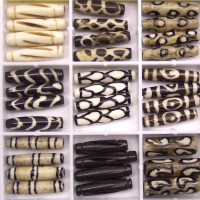 Tribal Mud Bone Beads