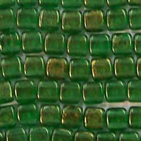 Tile Bead Shamrock Gold