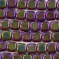 Tile Bead Purple Iris