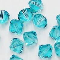 8mm Light Turquoise Crystals