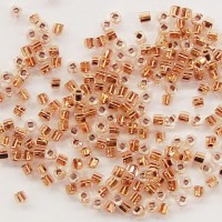 TOHO 1.5 Cube Cry Dk Gold Lined