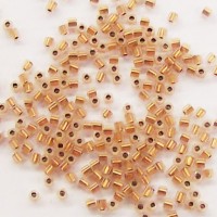 TOHO 1.5 Cube Gold Lavendar Lined
