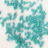3mm Bugle Med Turquoise