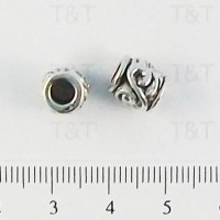 Bali style tube bead
