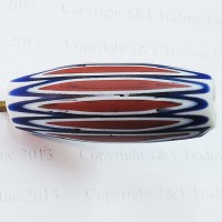 Unusual pattern Chevron Trade bead