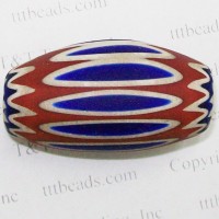 Antique Howard Chevron bead