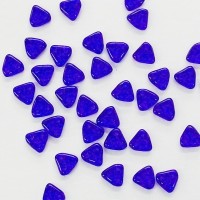Triangle 2 Hole Cobalt Blue