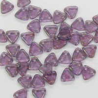 Triangle 2 Hole Tanzanite Luster