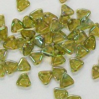 Triangle 2 Hole Aqua Green AB