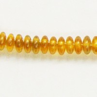 Honey Amber 2 Hole Lentil